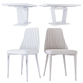 Table and chair combination 3d model