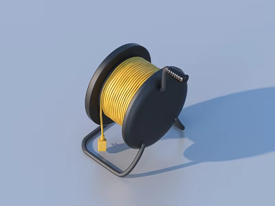 Fire hose water pipe 3d model