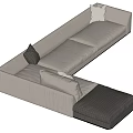 Modern Multiplayer Sofa 3d model