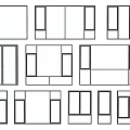 Modern casement window aluminum alloy window floor-to-ceiling window sliding window door and window bay window broken bridge aluminum window 3d model