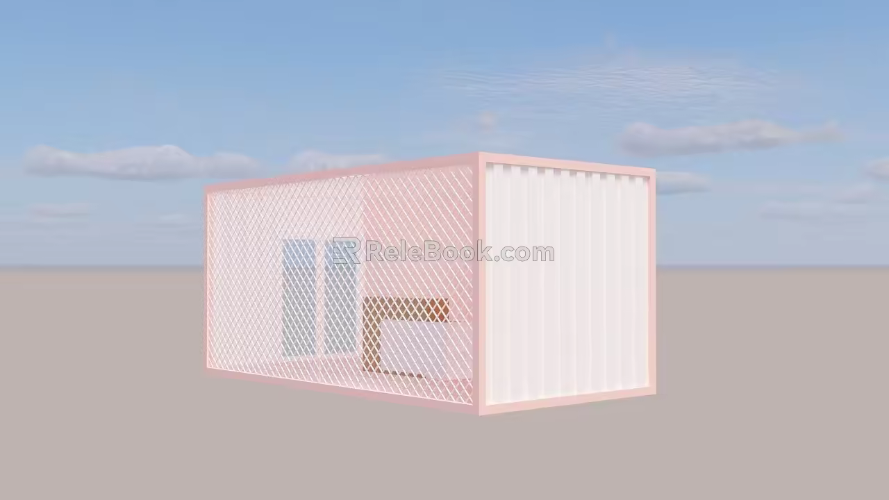 Container mobile house 3d model