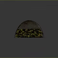 Camo Dome Tent With Blue Sleeping Mat And Weatherproof Fabric Design
