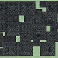 Chinese-style floor tile with word pattern 3d model