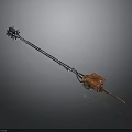 Heavy Duty Industrial Mixing Tool With Long Rod And Orange Motor Component