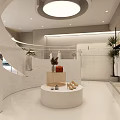 Modern Clothing Store Exterior Featuring Glass Doors Display Windows Mannequins And Plants