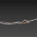 Futuristic Weapon With Blue Glowing Blade And Intricate Decorative Design