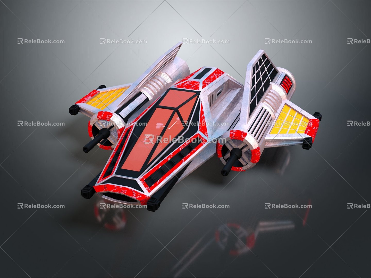 Modern fighter sci-fi fighter sci-fi fighter space fighter 3d model