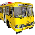 modern bus car bus 3d model