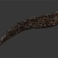 Intricate Wavy Structure Composed of Various Small Metal Parts and Components