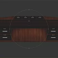 Classic Wooden Office Desk With Multiple Drawers And Layered Compartments Design