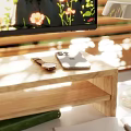 Modern Home Office Workspace With White Standing Desk Ergonomic Chair Monitor Laptop And Green Plants