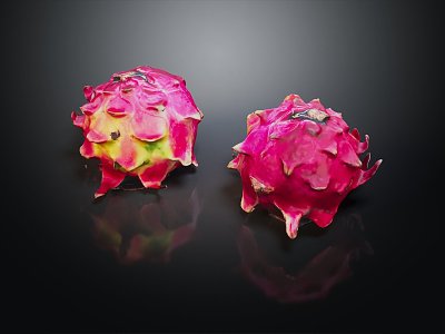 modern dragon fruit fig fruit model