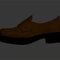 Brown Leather Loafers With Black Platform Sole Modern Stylish Casual Everyday Shoes