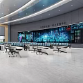 Control Center Dispatching Center Command Center Intelligent Control Center Digital Intelligence Center Intelligence Center Large Screen Visualization Metallurgical Large Screen Early Warning Center 3d model