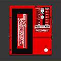 Practical Red Lexxon Foot Controller Device With Knob Button And Interfaces