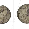 Vintage Worn And Intact Soccer Balls As Classic Sports Equipment