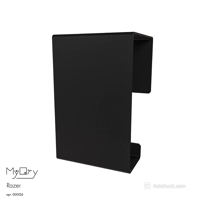 Black Wall Mounted Washing Daily Product Holder With Practical Storage Design 3d model 