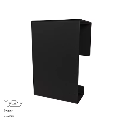 Black Wall Mounted Washing Daily Product Holder With Practical Storage Design 3d model