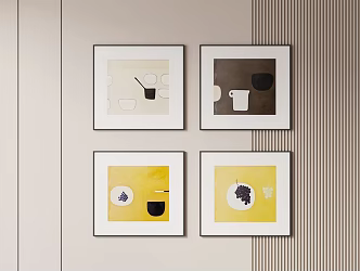 Simple Silent Wind Hanging Painting 3d model