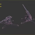 laser tower turret turntable sci-fi tower defense game tower defense sci-fi turret game turret game turret 3d model