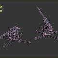 laser tower turret turntable sci-fi tower defense game tower defense sci-fi turret game turret game turret 3d model