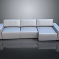 Modern Modular Light Gray Fabric Sofa Design With Sectional Seats And Backrests