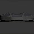 Modern Large Stadium Architectural Design With Glass Roof And Red Base Structure