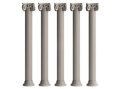 European Roman Column 3d model