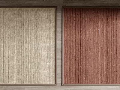 Woven Square Rugs In Beige And Brown Colors For Interior Floor Decor 3d model