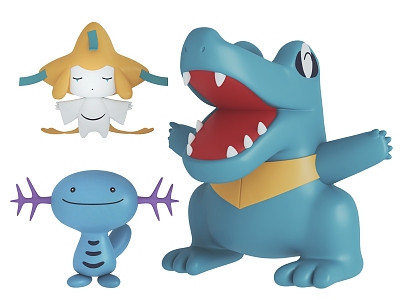 Pokémon Pokémon Pokémon Children's Toy Doll Decoration Ornaments Small Saw Crocodile Upokirah Prayer model