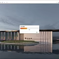 Modern Gate Community Gate Entrance Gate Landscape Gate 3d model