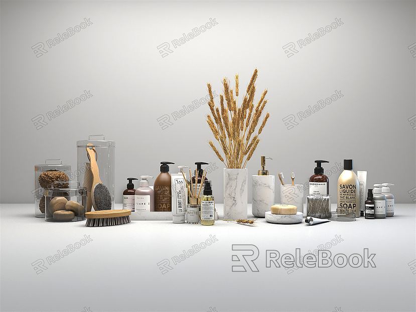 Modern toiletries daily necessities model