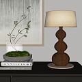 Modern table lamp simple 3d model