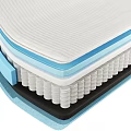 Mattress Layer Structure With Different Support And Comfort Foam Layers 3d model
