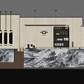 Modern Reception Bar Reception Desk 3d model