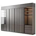Modern Wardrobe With Sliding Doors Interior Shelves And Drawers Design