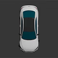 Audi White Sports Car With Black Roof Blue Windows Modern Sleek Design