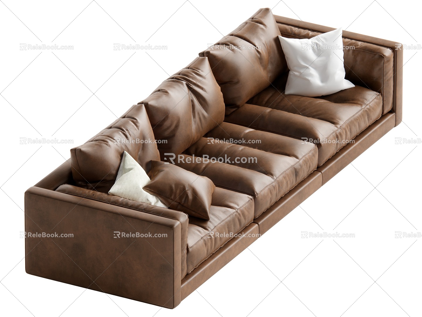 Middle-style multiplayer sofa 3d model