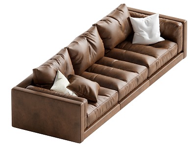 Middle-style multiplayer sofa 3d model