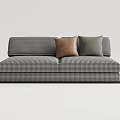 Modern double sofa 3d model