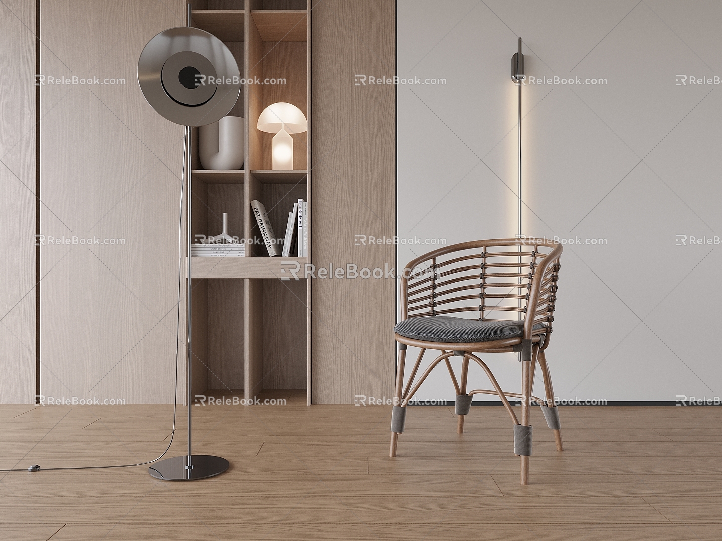 Modern Dining Chair Chair Single Chair 3d model