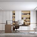 Modern Light Luxury Office 3d model