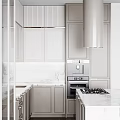 Modern Kitchen Cabinets With Marble Backsplash Black Gold Faucet And Under Cabinet Lighting