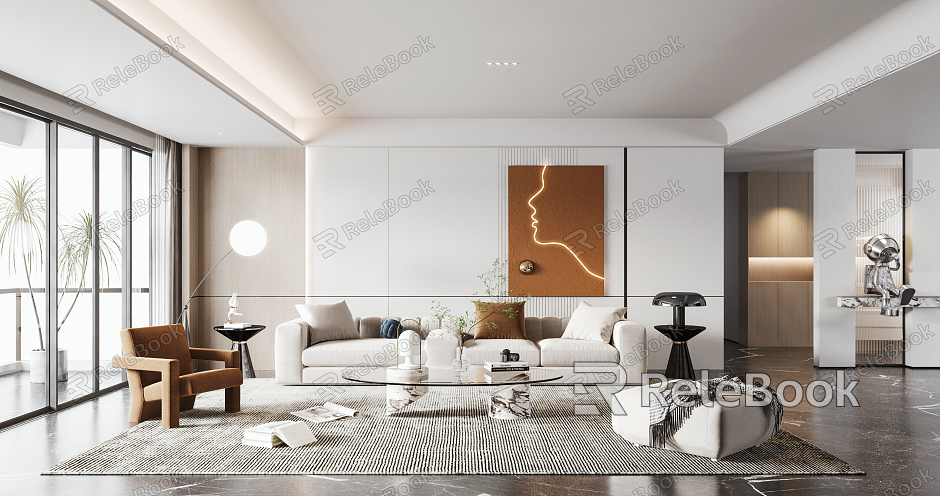 modern living room model