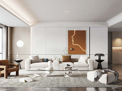 modern living room model