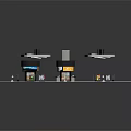 Game Environment Shopping Mall Shopping Plaza Game Scene Fairy Tale Scene Fairy Tale Magic Scene 3d model