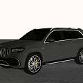 Black Mercedes Benz AMG Luxury Large SUV Sporty Design Alloy Wheels Outdoor Open View