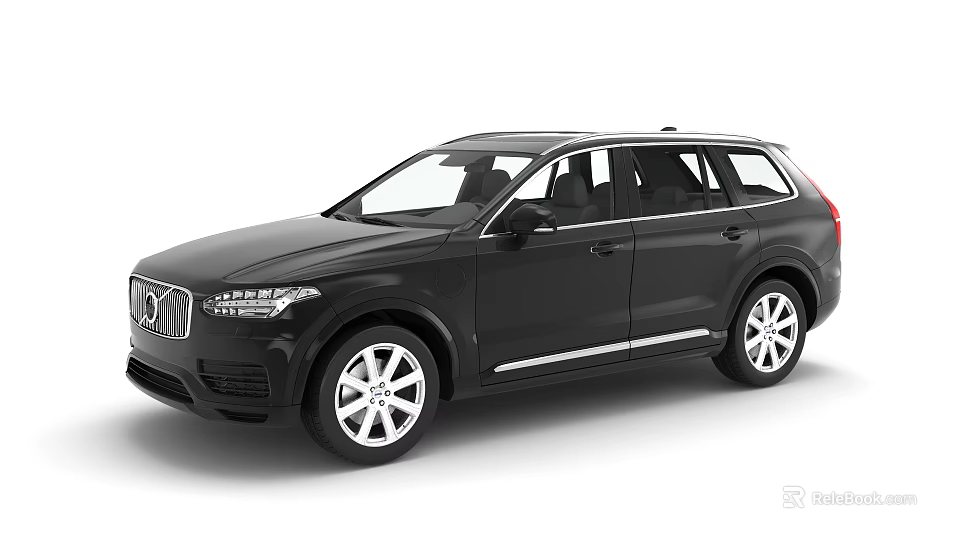 Stylish Black Volvo SUV Featuring Modern Design Sleek Exterior And Alloy Wheels 3d model 
