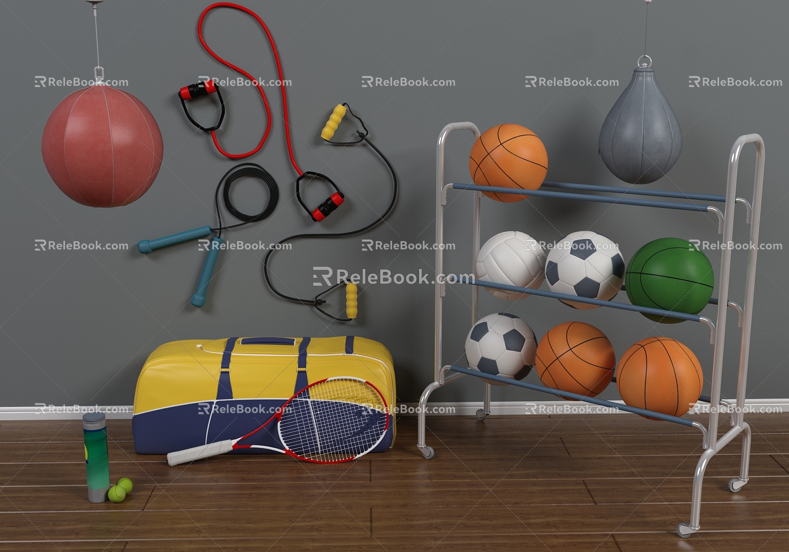 Modern Sporting Goods Sporting Equipment 3d model