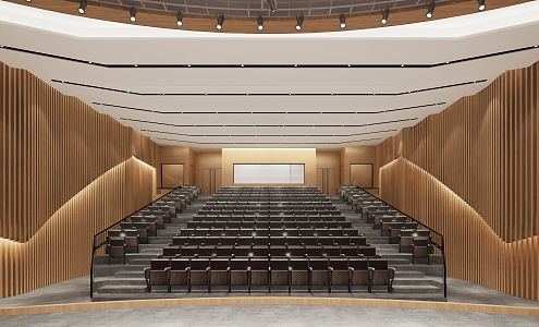 Modern Conference Hall Report Hall 3d model